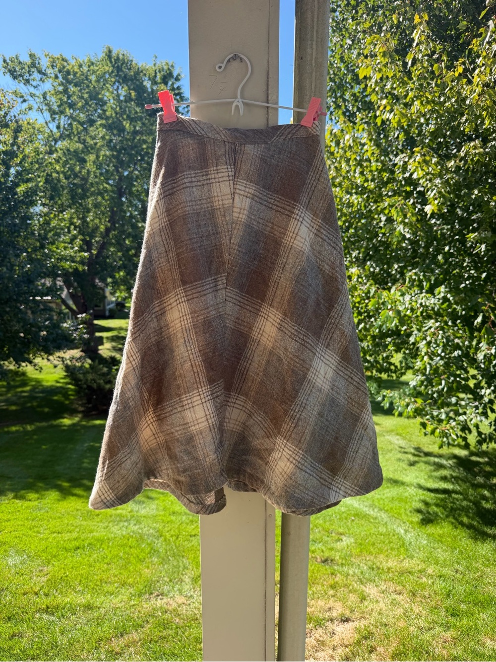 Vintage Plaid Skirt